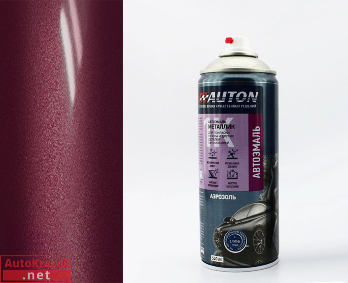 132 вишня, автоэмаль аэрозоль металлик, 520 мл, ATN-A46307, AUTON