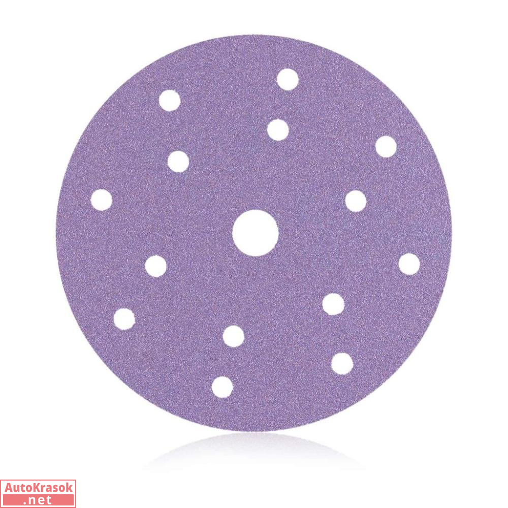 Шлифовальный круг 740 Ceramic, D=150 мм, 15 отверстий, P 1000, 740415900, SMIRDEX