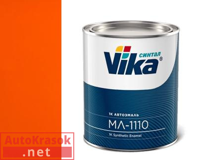 Краска 121 оранжевая, меламиноалкидная МЛ 1110, 0,8 кг,  VIKA