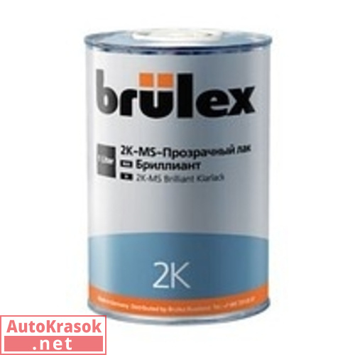Лак Brulex 2K MS Прозрачный Бриллиант 1л, BRULEX