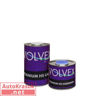 Лак акриловый TITANIUM HS LACK, 0,5+0,25л (комплект), 34462679, VOLVEX