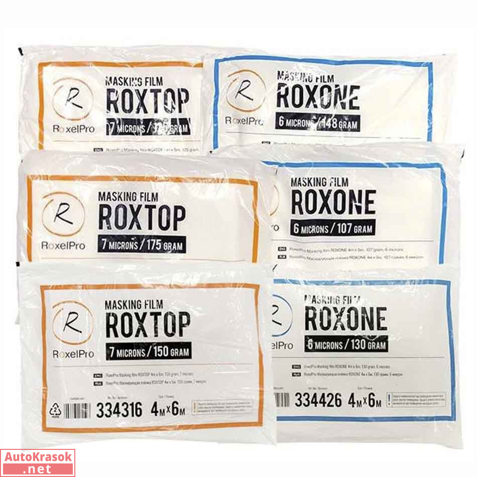 Маскирующая пленка ROXTOP, размер 4*6 м, 7 микрон, 150 гр., RoxelPro