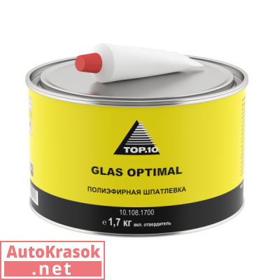 Шпатлевка GLAS OPTIMAL 1,7 кг, 10.108.1700, TOP.10