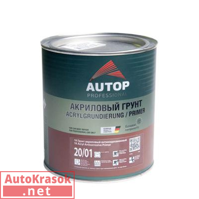 Грунт 1K антикоррозийный, Acryl Primer 20/01, серый, 1 кг ATP-PR20/01-08/P3, Autop