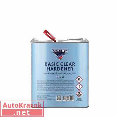 Отвердитель для 2K акрил-уретанового лака SOLID BASIC Hardener , 2,5 л, 3211.2500, SOLID