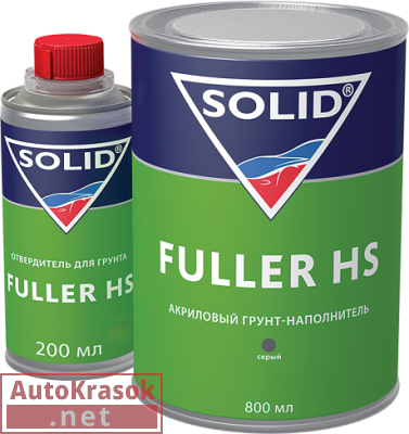 Грунт-наполнитель FULLER HS 4+1, серый 0,8+0,2 л (комплект) 332.1003, SOLID