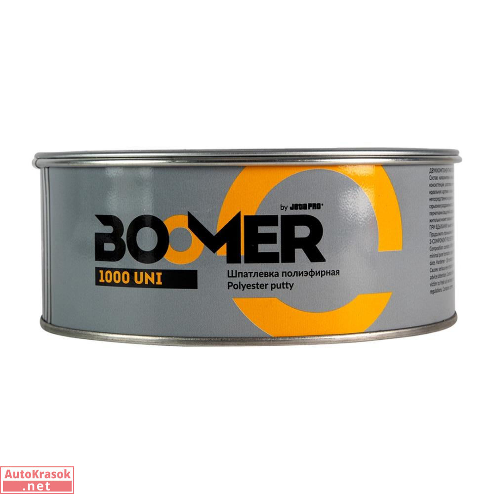 Шпатлевка полиэфирная универсальная Boomer Uni, 1кг, 1000/1, Boomer