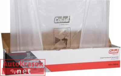 Колад Пленка для покраски Colad 10мкм (с адгезией краски) 4м*300м (рул.), 6365, Colad