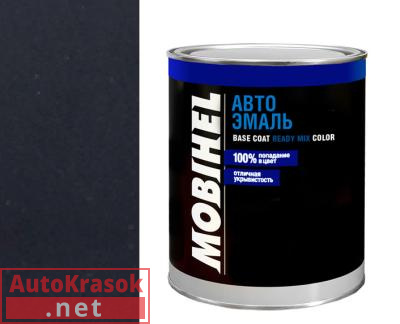 Краска 000 черная матовая, 1К автоэмаль алкидная, 1 л, 41974402 MOBIHEL