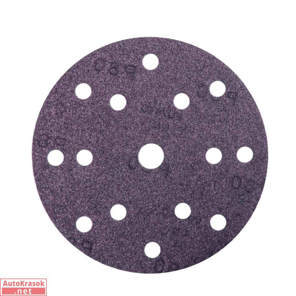 Круг шлифовальный FC531 Film Ceramic, диаметр 150 мм, 15 отверстий, P180, Hanko