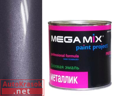 Краска 408 Чароит (DX) эмаль металлик, 880 мл,  MegaMix