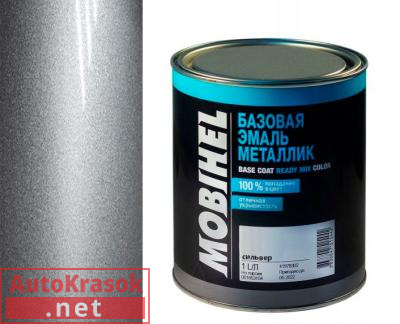 Краска Сильвер, Автоэмаль Мобихел металлик, 1 л, 41984102 MOBIHEL