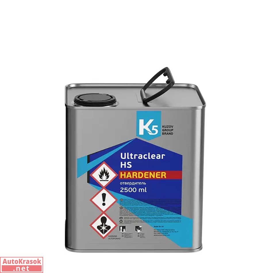 Отвердитель стандартный к лаку К5 UItraclear HS HARDENER, в канистре 2,5 л, K5