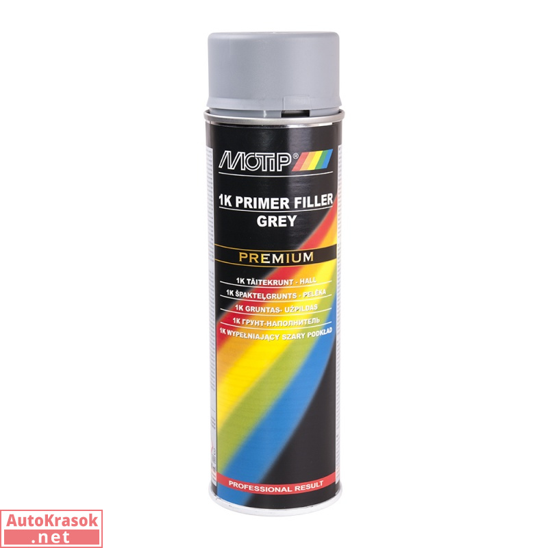 Грунт наполнитель серый Премиум, 500мл, 04121, Motip
