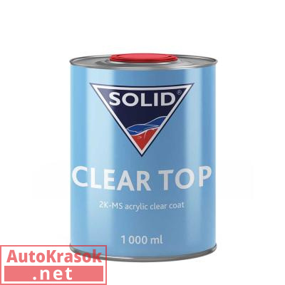 Лак акрил-уретановый SOLID CLEARTOP 2+1 MS, 1 л (отв. отдельно), 321.1000, SOLID