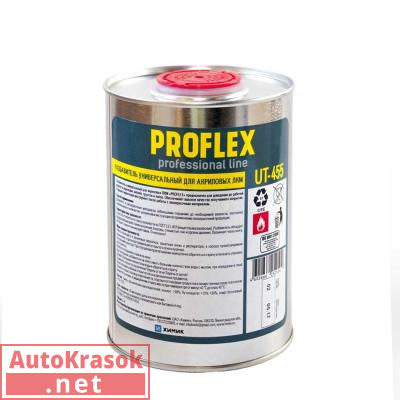Разбавитель для акриловых ЛКМ PROFLEX UT-455, банка 1 л, , Химик