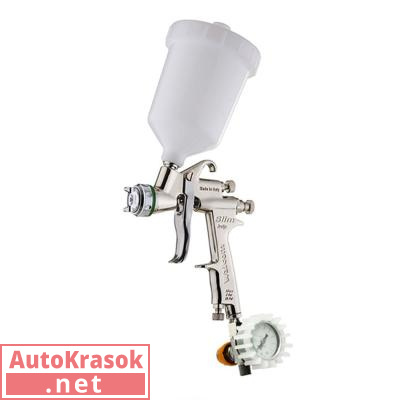 Краскопульт SLIM S HVLP, бачок 0,68 л, дюза 1,5 мм, 1006015, Walcom