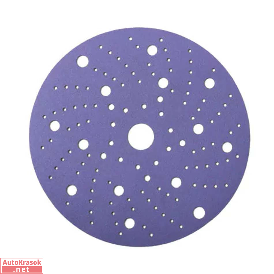 Круг шлифовальный 328 Purple Zirconia, D=150 мм, мультиотвод. P1500 (упак 100шт.), 328.150.1500.LC, Sandwox