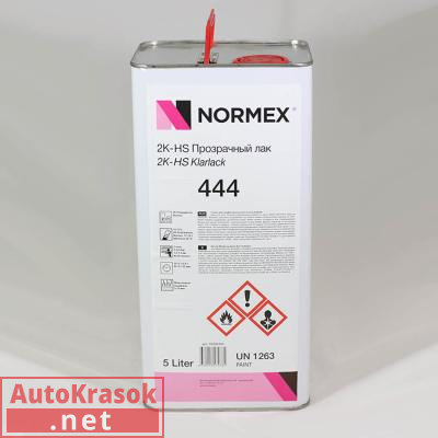 Прозрачный лак HS 444, 5 л, 50000444, Normex