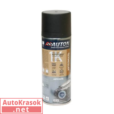 Краска Грунт-эмаль черная матовая, акриловая, 520 мл, ATN-A46191 AUTON