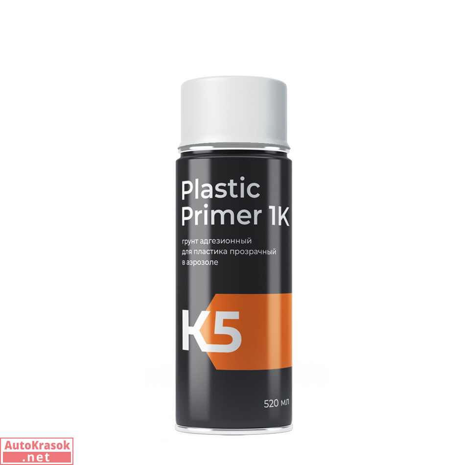 Грунт адгезионный для пластика Plastic Primer, прозрачный, аэрозоль 520 мл, 105.0520.K5, K5