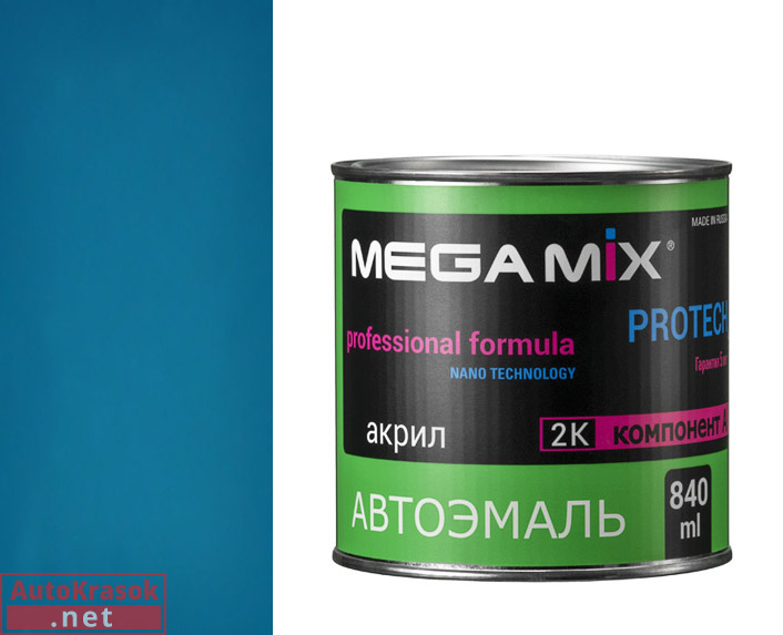 497 Васильковый, эмаль акриловая АК-1311, 0,8 кг, MegaMix