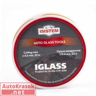 Струна квадратная IGLASS, сечение 0,6мм х 0,6мм длина 22м, IS-IGL-CW-22M, ISISTEM