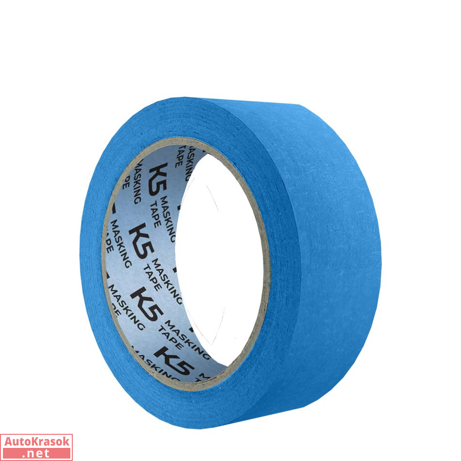 Малярная скотч-лента высокотемпературная (до 110°C), синяя, 38 мм x 40 м, K5