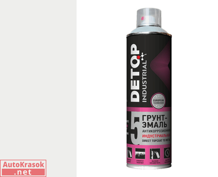 Грунт-эмаль антикоррозийная индустриальная №5, Direct Topcoat to metal, RAL 9003, Сигнально-белая, а, DETOP