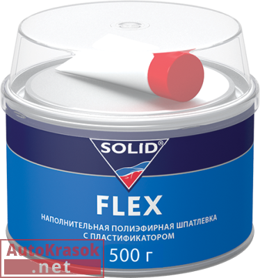 Шпатлевка с пластификатором FLEX 318, 0,5 кг, 318.0500, SOLID
