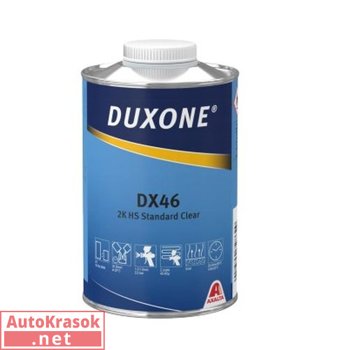 Лак 2К HS акриловый DX46 STANDARD CLEAR, 1 л, Duxone