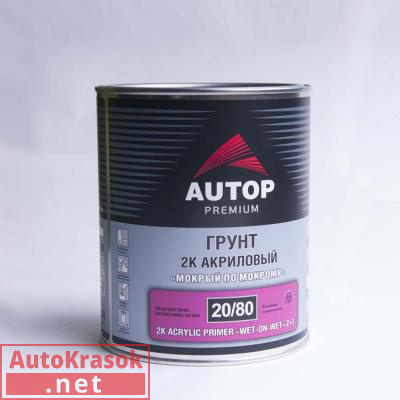 Грунт акриловый 2K Primer 'Premium' Filler, 2+1, 'мокрый по мокрому', белый, 1 л ATP-PR20/80-1/P1, Autop