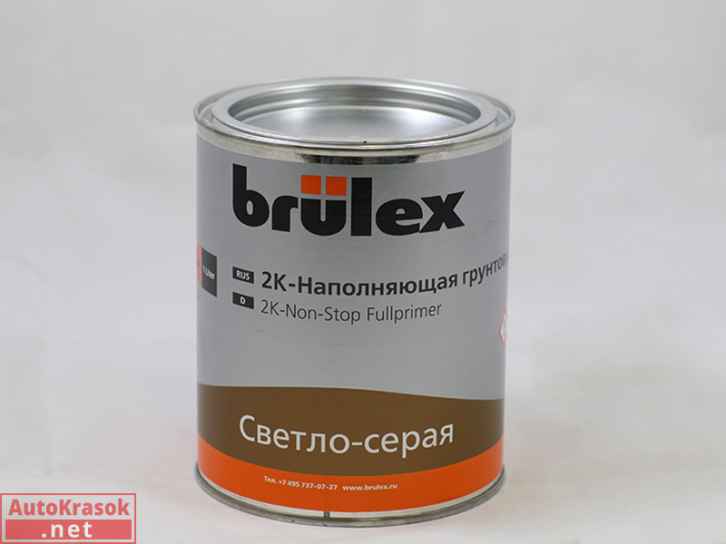 2K-Nonstop Fullprimer светло-серый1л, BRULEX