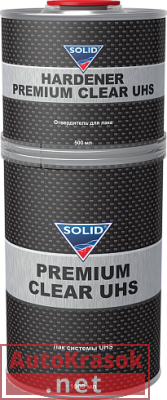 Лак Солид PREMIUM CLEAR UHS 2K,1+0,5л, 522.1505, SOLID