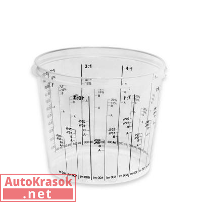 Емкость пластиковая для смешивания красок (1.4 л; 200 шт.), 1.4021.1400, NO BRAND