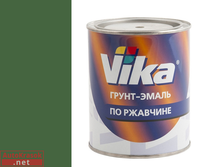 Грунт-эмаль "3 в 1", цвет RAL 6002 лиственно-зеленый, 0,90 кг, VIKA Грунт-эмаль "3 в 1", цвет RAL 6002 лиственно-зеленый, 0,90 кг, VIKA