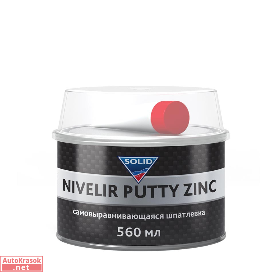 Шпатлевка самовыравнивающаяся с цинком SOLID PROFESSIONAL LINE NIVELIR PUTTY ZINC, 560 мл, SOLID