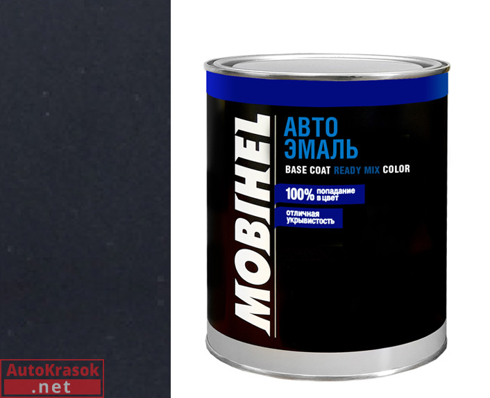 000 черная матовая, 1К автоэмаль алкидная, 1 л, MOBIHEL