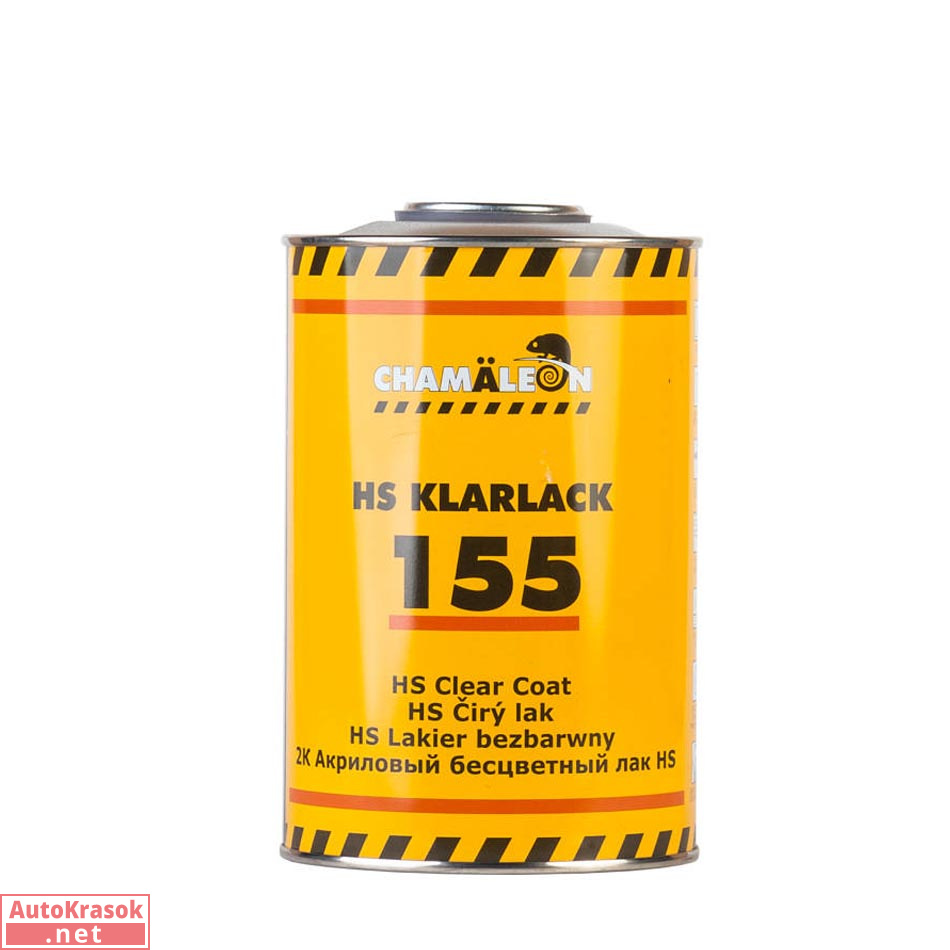 Лак 155 прозрачный 2К HS, 1 л, 11555, CHAMALEON