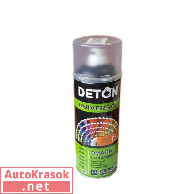 Краска Эмаль акриловая, RAL 9005М черный матовый, (аэрозоль), 520 мл, DTN-A07264 DETON