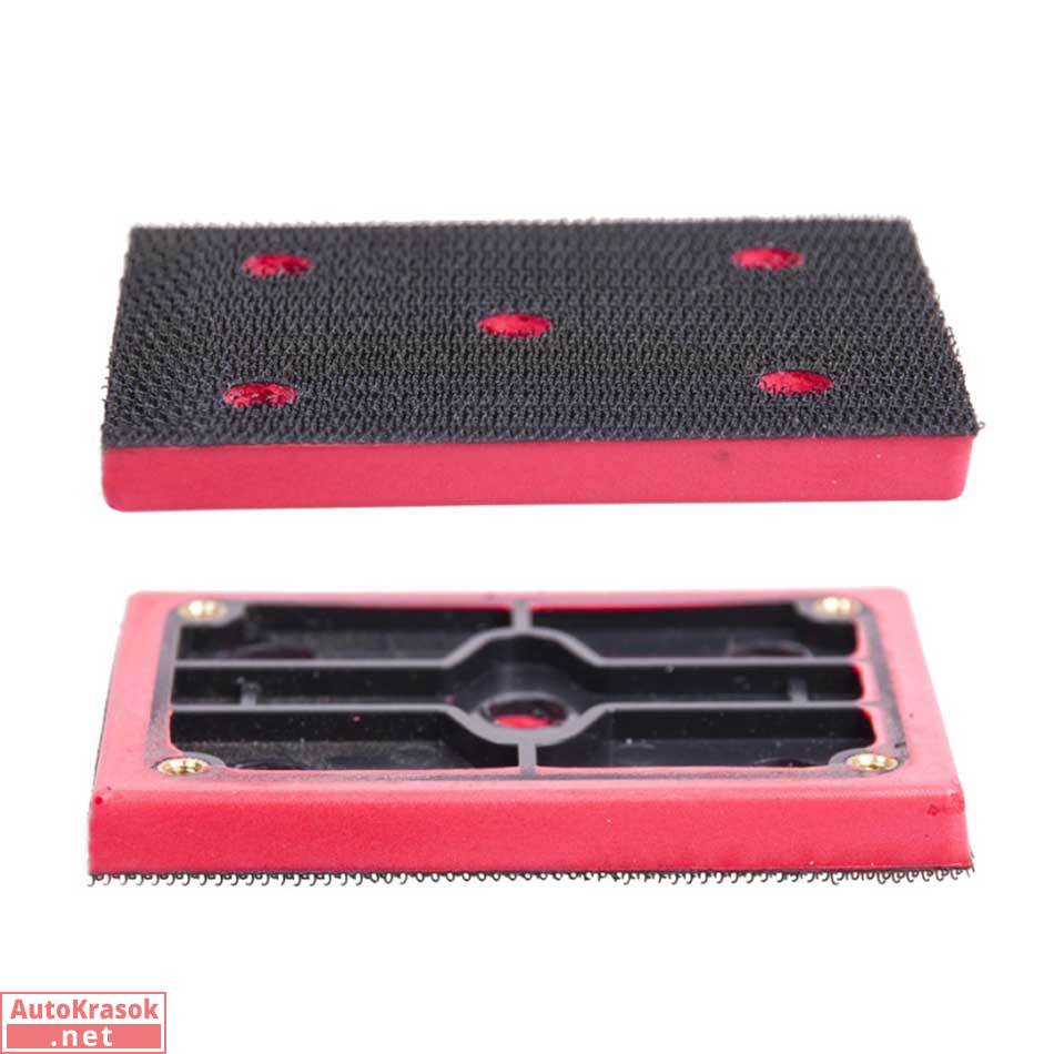 Подложка Backing pads Velcro прямоугольная 70*100мм, 5 отверстий, ITOOLS