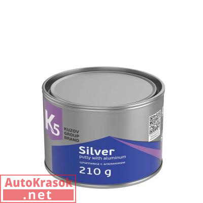 Шпатлевка К5 Silver, с алюминием, 210 г, 280.0210.05, K5