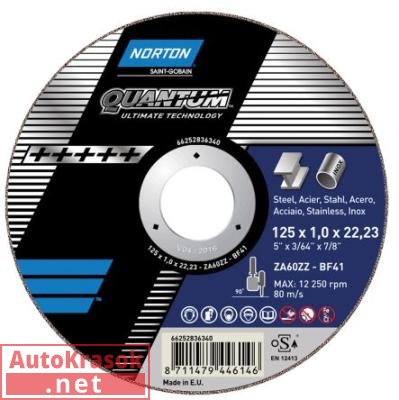 Quantum Форма41 115х1.0х22.23 мм, 66252836338, Norton