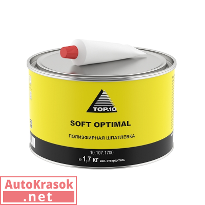 Шпатлевка полиэфирная SOFT OPTIMAL 1,7 кг, 10.107.1700, TOP.10