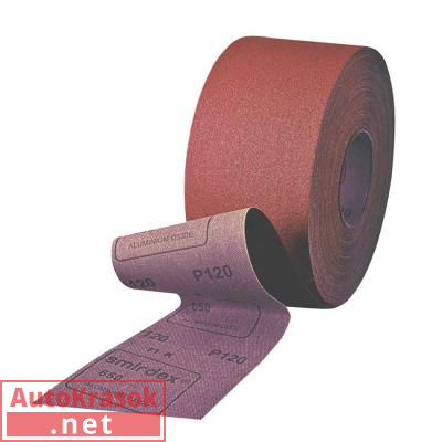 Р180 Абразивная ткань в рулонах SMIRDEX 650 J Cloth, 116ммх25м, 650121180, SMIRDEX