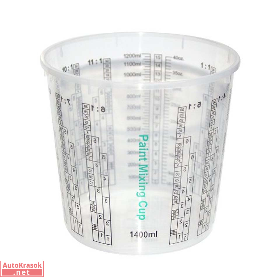 Мерная емкость для смешивания, Neutral, 1400 мл (200 шт.), 1.4220.1400, NO BRAND