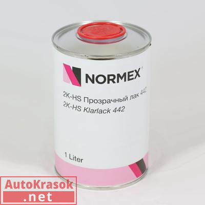 2К HS Прозрачный лак 442 1л, 932810174, Normex
