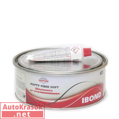 Шпатлевка со стекловолокном FIBER IBOND, зеленая, 0,85 кг, IS-IB-FP-850, ISISTEM