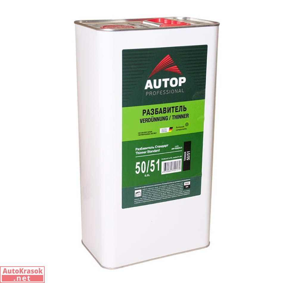 Разбавитель акриловый стандартный Thinner Standard 50/51, 5 л, Autop