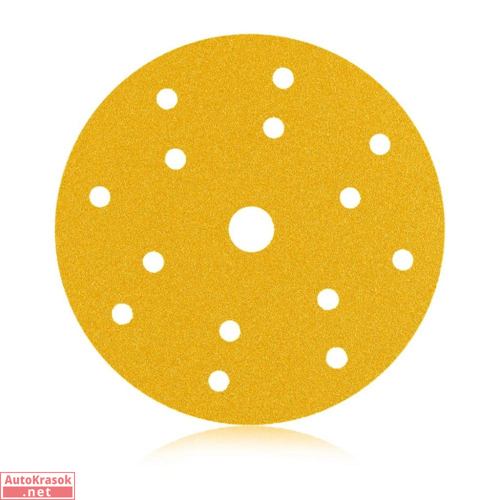 Шлифовальный круг 820 Power Line, D=150 мм, 15 отверстий, P80, 820415080, SMIRDEX